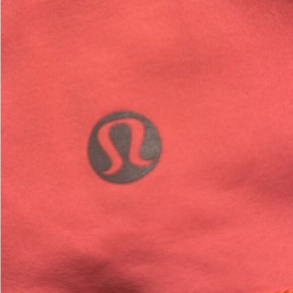 Lululemon Neon Orange Crossback Support Exercise Yoga Tank with Ribbed Sides - Picture 9 of 9